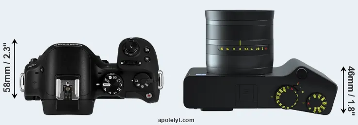 Compare NX30 versus ZX1 top