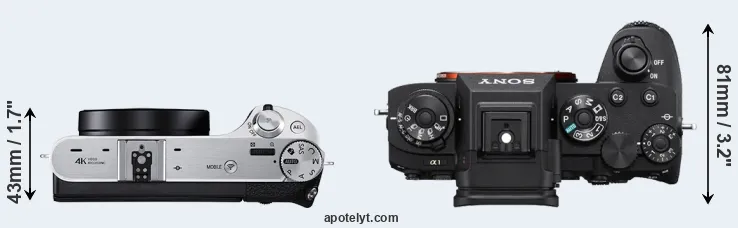 Compare NX500 versus A1 top