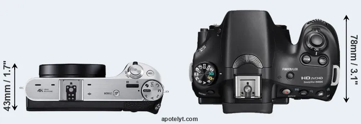 Compare NX500 versus A58 top