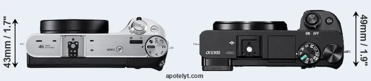 Compare NX500 versus A6300 top
