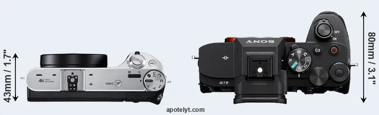 Compare NX500 versus A7 IV top