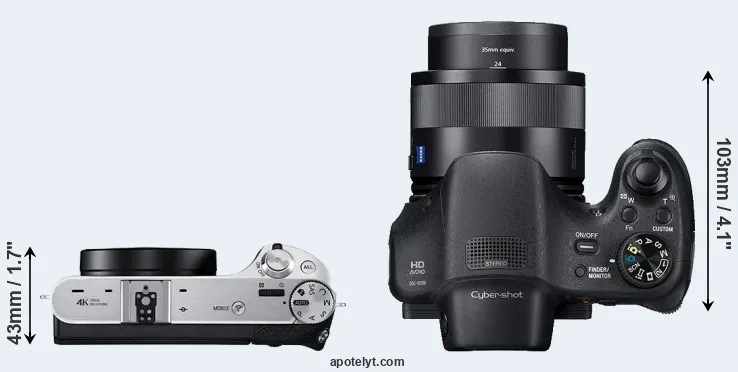 Compare NX500 versus HX350 top