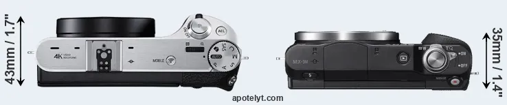 Compare NX500 versus NEX-3N top
