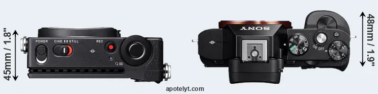 Compare fp L versus A7 top