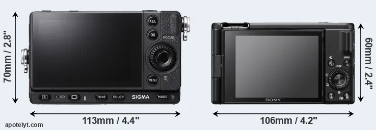 Comparison fp L or ZV-1F rear