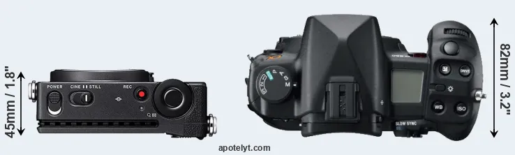 Compare fp versus A850 top
