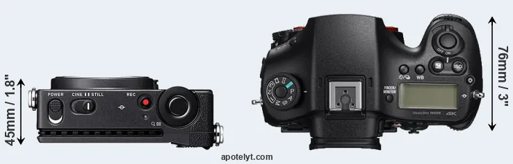 Compare fp versus A99 II top