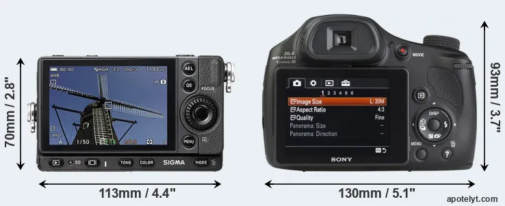 Comparison fp or HX350 rear