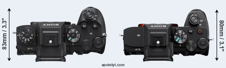 Compare A1 II versus A7 IV top