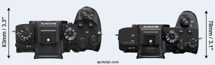 Compare A1 II versus A7R IVA top
