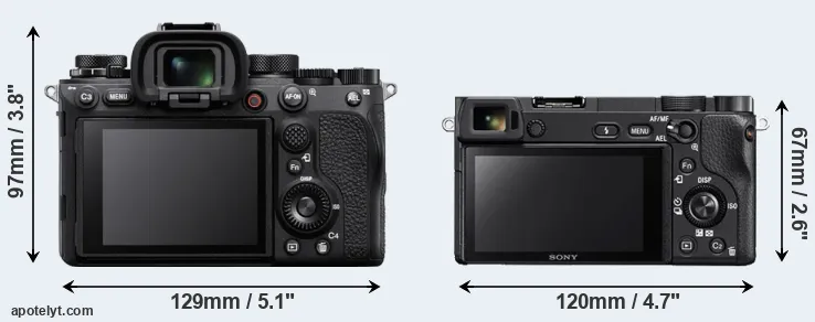 Comparison A1 or A6300 rear