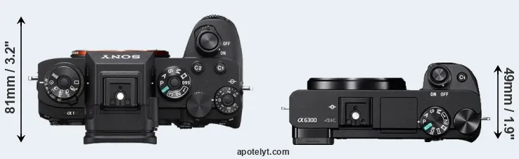 Compare A1 versus A6300 top