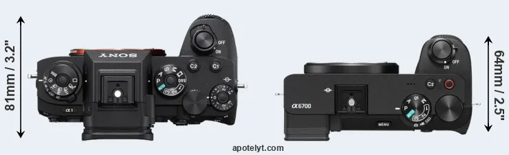 Compare A1 versus A6700 top