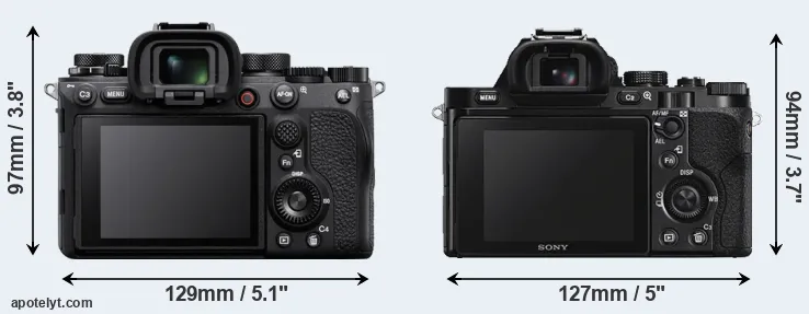Comparison A1 or A7S rear
