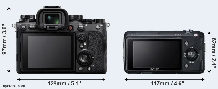 Comparison A1 or NEX-3 rear
