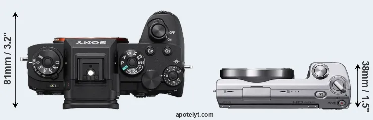 Compare A1 versus NEX-5 top