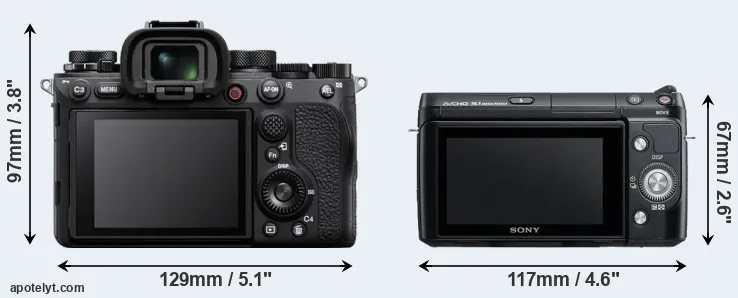 Comparison A1 or NEX-F3 rear