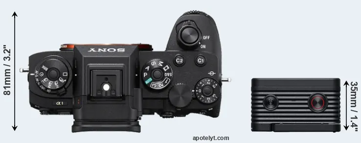 Compare A1 versus RX0 II top