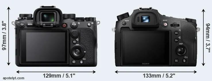 Comparison A1 or RX10 IV rear