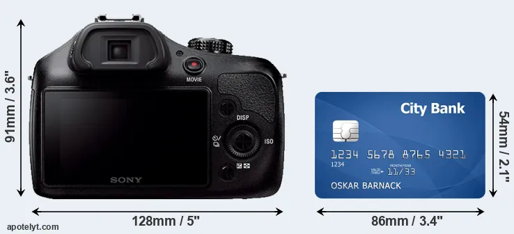 A3000 and credit card rear side