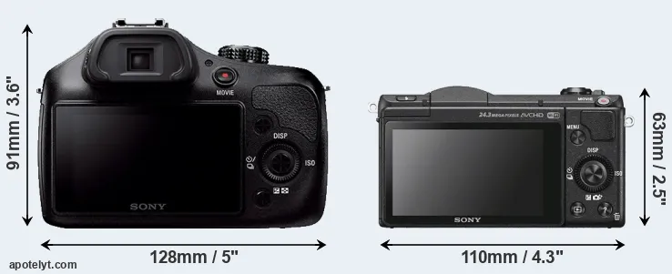 Comparison A3000 or A5100 rear