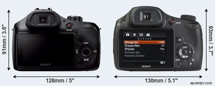 Comparison A3000 or HX350 rear