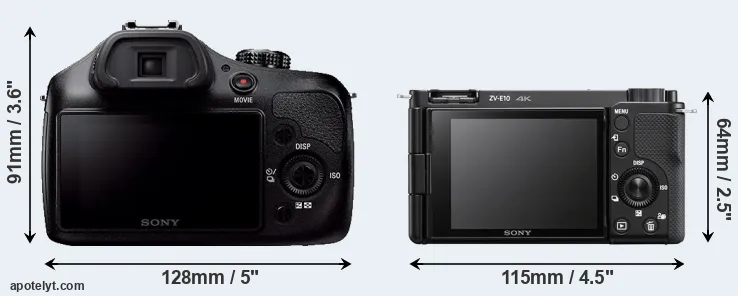 Comparison A3000 or ZV-E10 rear