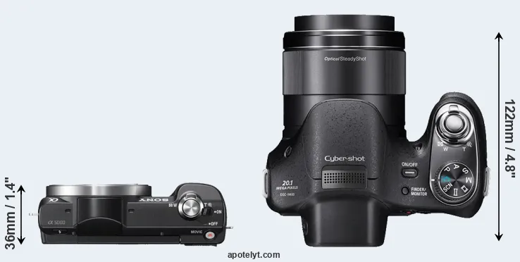 Compare A5000 versus H400 top