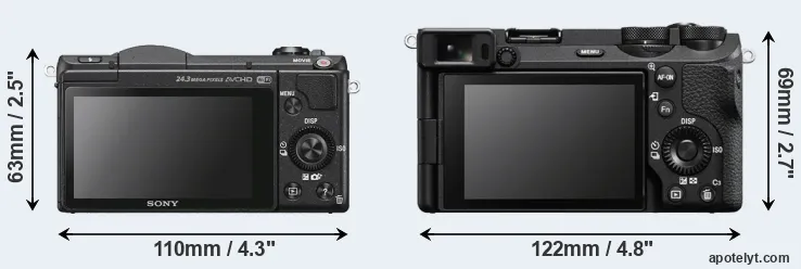 Comparison A5100 or A6700 rear