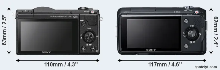 Comparison A5100 or NEX-3 rear