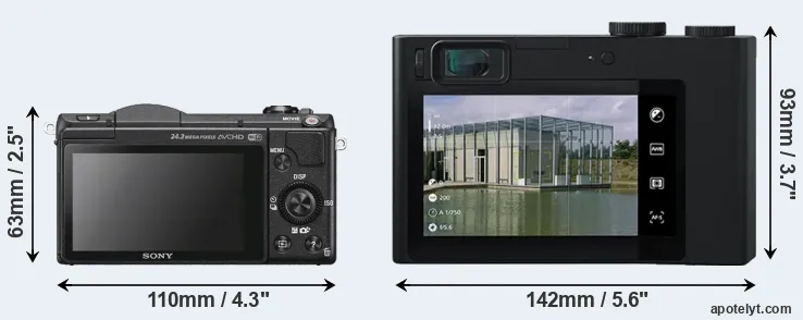 Comparison A5100 or ZX1 rear