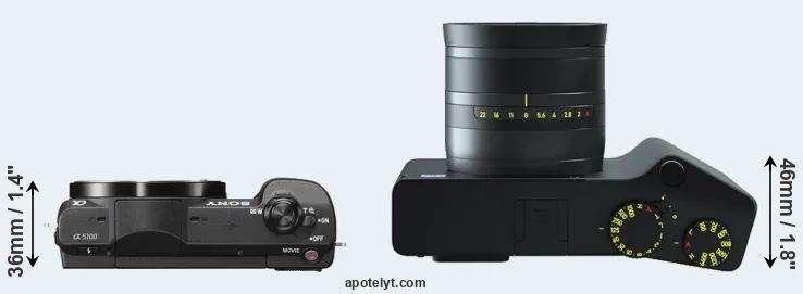 Compare A5100 versus ZX1 top