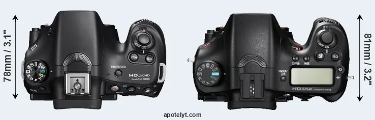 Compare A58 versus A77 top