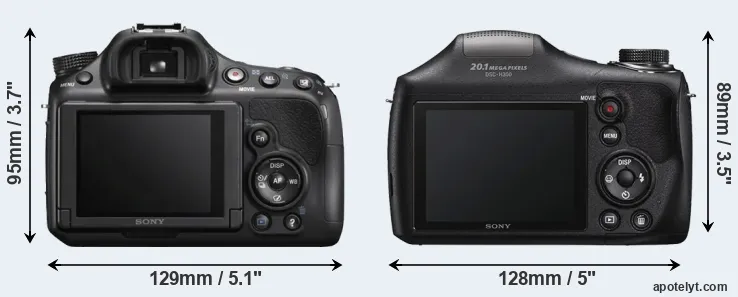 Comparison A58 or H300 rear