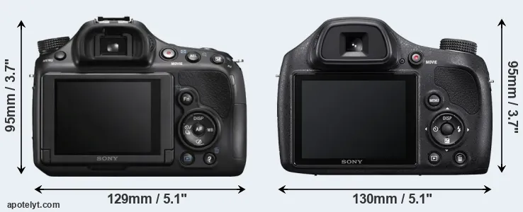 Comparison A58 or H400 rear