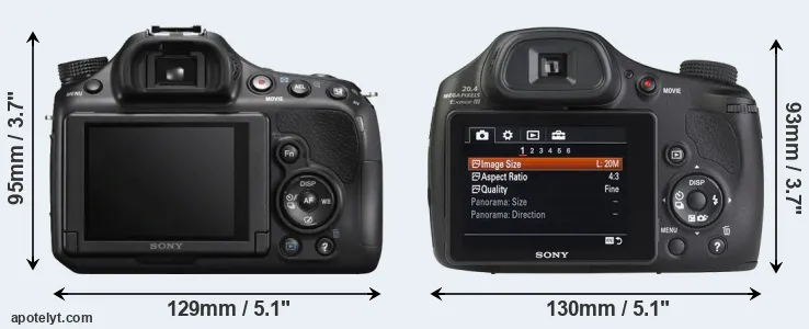 Comparison A58 or HX350 rear