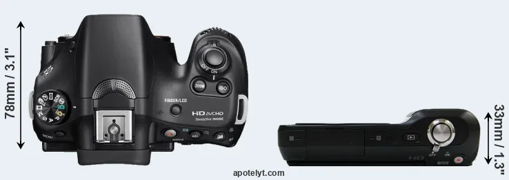 Compare A58 versus NEX-3 top