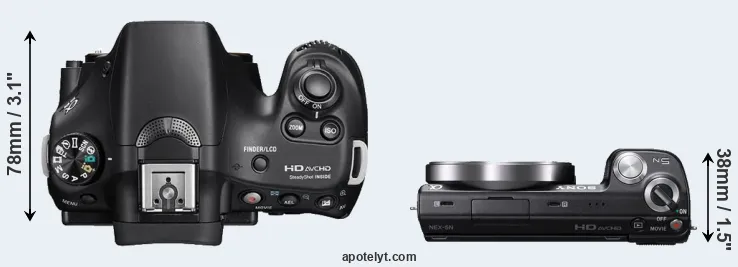 Compare A58 versus NEX-5N top