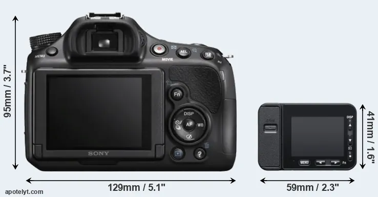 Comparison A58 or RX0 II rear
