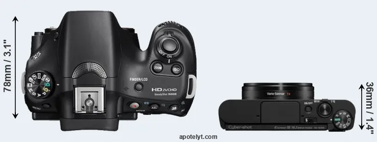 Compare A58 versus WX800 top