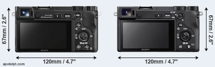 Comparison A6000 or A6500 rear