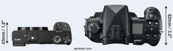 Compare A6000 versus A850 top