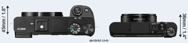 Compare A6000 versus WX800 top