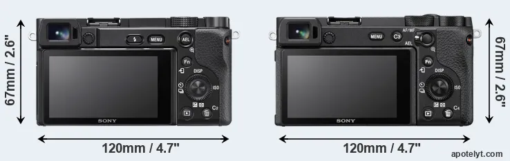Comparison A6100 or A6600 rear