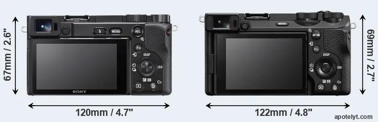 Comparison A6100 or A6700 rear