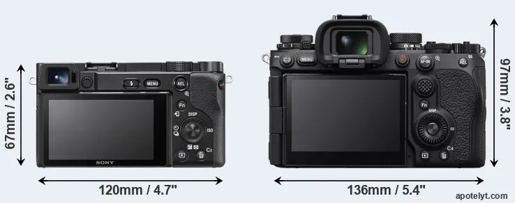 Comparison A6100 or A9 III rear