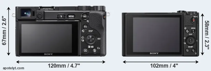 Comparison A6100 or WX800 rear