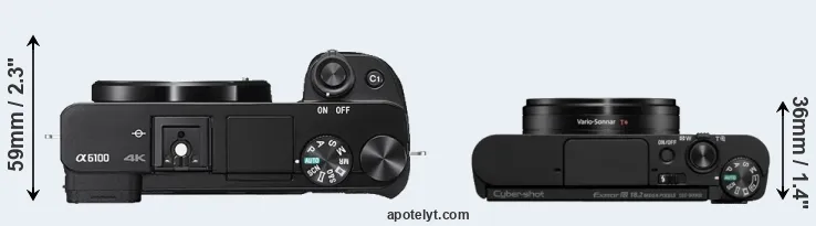 Compare A6100 versus WX800 top