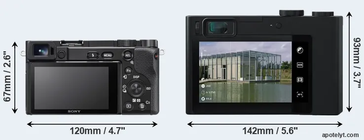 Comparison A6100 or ZX1 rear