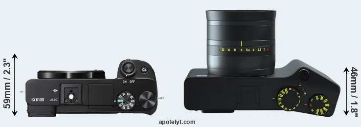 Compare A6100 versus ZX1 top